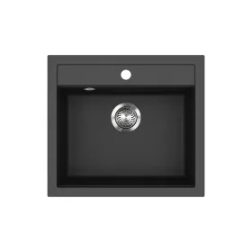 EVIDO QUADRO 6 gránit mosogató, 565 x 510 mm, antracit