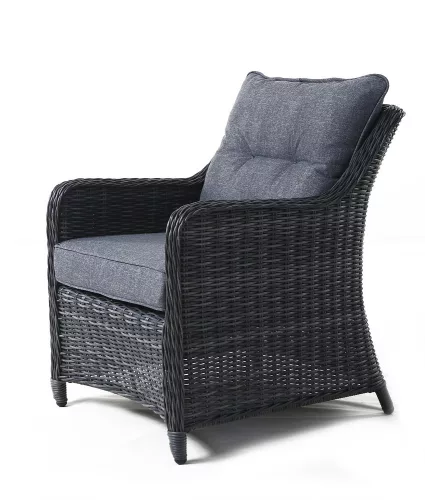 Rojaplast San diego exkluzív alumínium-polyrattan kerti bútor garnitúra - antracit/szürke