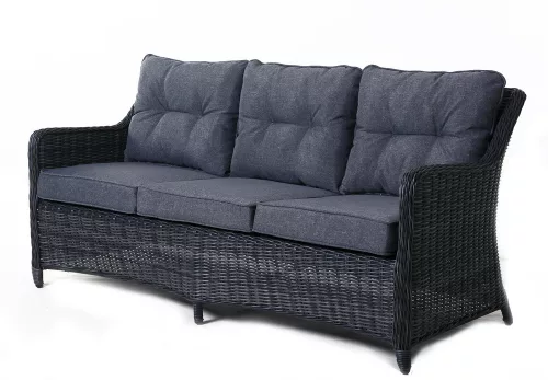 Rojaplast San diego exkluzív alumínium-polyrattan kerti bútor garnitúra - antracit/szürke