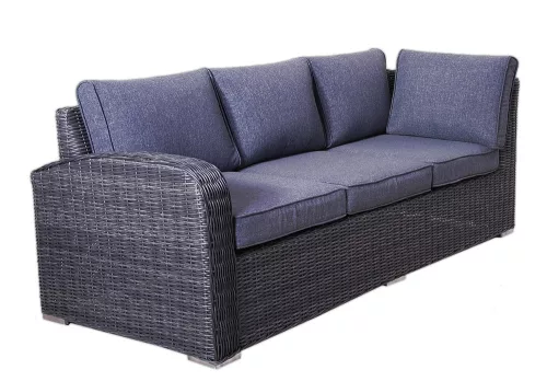 Rojaplast Montreal exkluzív polyrattan bútor garnitúra - antracit/szürke 