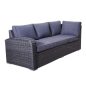   Rojaplast Montreal exkluzív polyrattan bútor garnitúra - antracit/szürke 