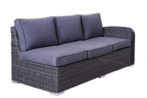 Rojaplast Montreal exkluzív polyrattan bútor garnitúra - antracit/szürke 