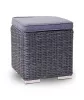 Rojaplast Montreal exkluzív polyrattan bútor garnitúra - antracit/szürke 