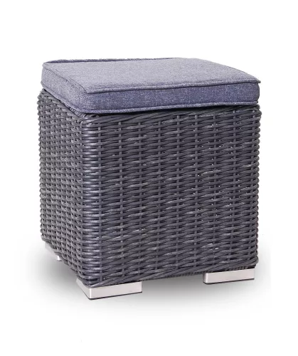 Rojaplast Montreal exkluzív polyrattan bútor garnitúra - antracit/szürke 