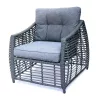 Rojaplast Ohio exkluzív polyrattan kerti bútor garnitúra - antracit/szürke 