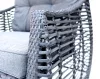 Rojaplast Ohio exkluzív polyrattan kerti bútor garnitúra - antracit/szürke 
