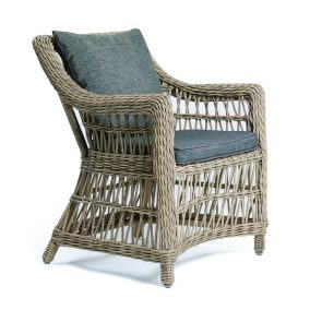 Rojaplast Denver exkluzív polyrattan kerti fotel - barna