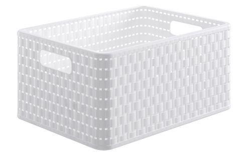 ROTHO Country műanyag tároló doboz,  A4/18L, fehér