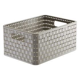 Rotho Country műanyag tároló doboz,  11 L, cappuccino