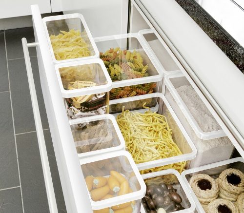 Rotho Loft műanyag konyhai tárolódoboz 2.1 L - fehér