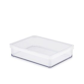   Rotho Loft műanyag konyhai tárolódoboz 1 L, lapos - fehér