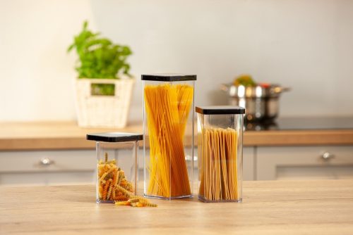 Rotho Loft műanyag konyhai tárolódoboz 2,25 L - fekete