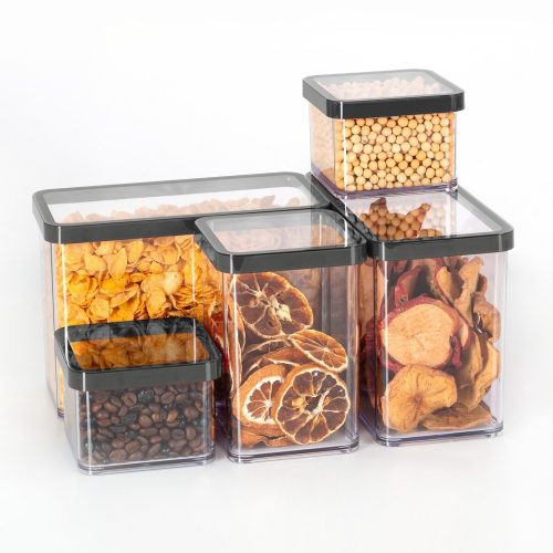 Rotho Loft műanyag konyhai tárolódoboz 2,25 L - fekete