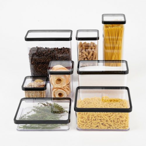 Rotho Loft műanyag konyhai tárolódoboz 2,25 L - fekete