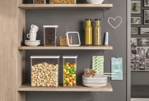 Rotho Loft műanyag konyhai tárolódoboz 2,25 L - fehér