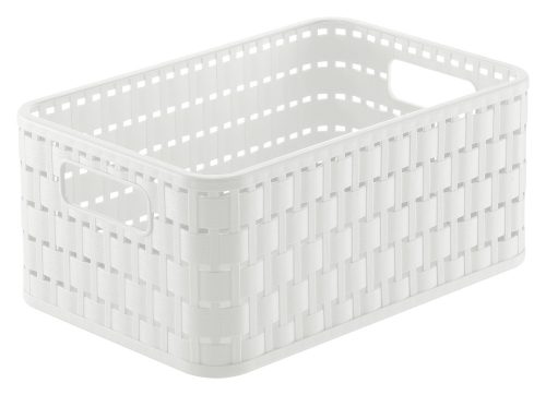  ROTHO Country műanyag tároló doboz, A6/ 4 L, fehér
