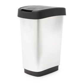 Rotho Twist metalic hulladék tároló 50 L - ezüst