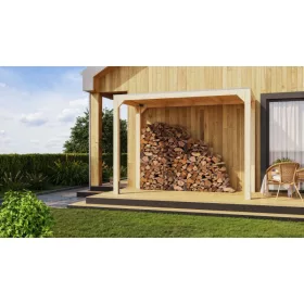   Karibu Kocka 1. Fa kerti pavilon / modern kerti pavilon 320 cm x 160 cm