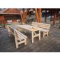  Rojaplast Viking fenyőfából készült kerti asztal 180 cm - natúr 