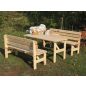   Rojaplast Viking fenyőfából készült kerti asztal, 150 cm - natúr 