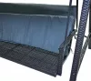 Rojaplast Rattan polyrattan kerti hintaágy párnával, szürke