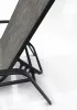 Rojaplast Zwc-52 fémből készült állítható kerti nyugágy, 194 cm - szürke 