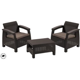   Keter Corfu weekend polyrattan kerti bútor garnitúra - barna 