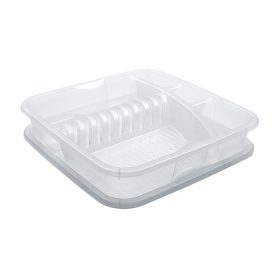 Rotho műanyag edényszárító tálcával - átlátszó