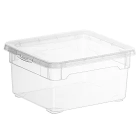   Rotho Clearbox 2 literes műanyag tároló doboz fedéllel - átlátszó