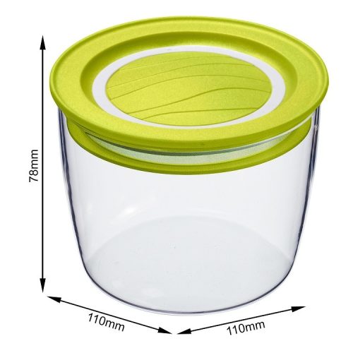 Rotho Cristallo 0,4 L műanyag ételtartó doboz - zöld