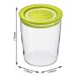 Rotho Cristallo 0,7 L műanyag ételtartó doboz - zöld