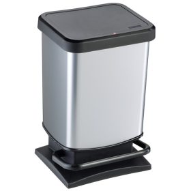 Rotho Paso műanyag hulladéktároló 20 L - ezüst