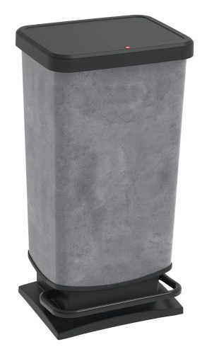 ROTHO Paso műanyag hulladéktároló, 40 L - betonmintás