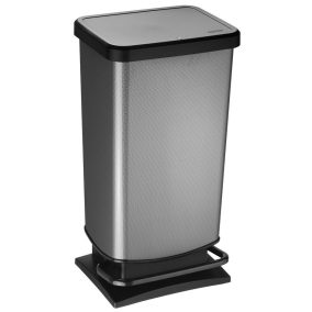 Rotho Paso műanyag hulladéktároló, 40 L - sötétszürke