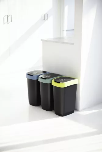 Rotho Twist hulladék tároló 10 L - krémzöld
