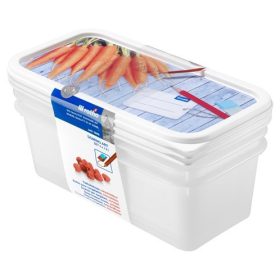   Rotho Domino ételtartó doboz készlet fagyasztóba - 3 x1,2 L