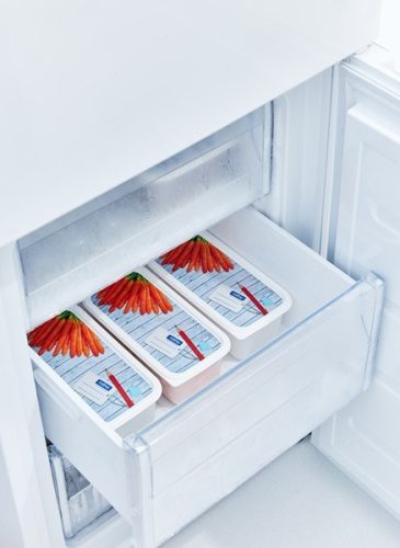 Rotho Domino ételtartó doboz készlet fagyasztóba - 3 x1,2 L