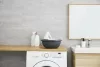 Rotho Eco fürdőszobai mosogató tál, 6 L - fekete