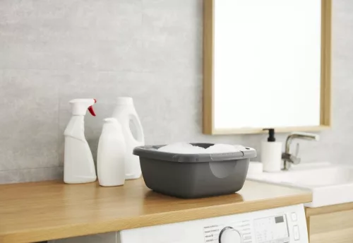 Rotho Eco fürdőszobai mosogató tál, 8 L - fekete