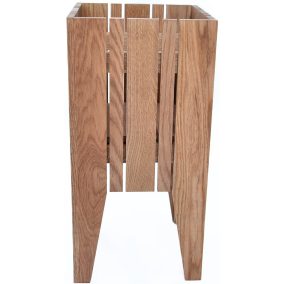   Rojaplast Obal tölgyfából készült virágláda lábakkal, barna