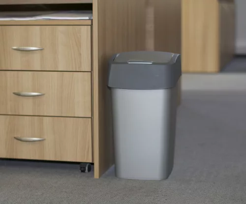 Curver FLIPBIN szemetes 25L – billenő fedeles műanyag kuka, szürke