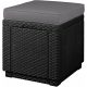 Keter Cube polyrattan kerti taburett - grafit 