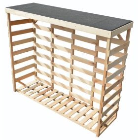   Rojaplast Maxi fából készült kültéri fatároló, 200 cm