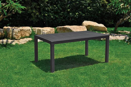 Keter melody polyrattan kerti asztal - grafit