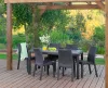 Keter melody polyrattan kerti asztal - grafit