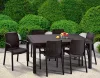 Keter melody polyrattan kerti asztal, 161 cm - barna