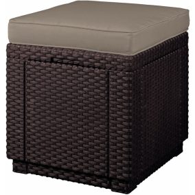 Keter Cube polyrattan kerti taburett - barna