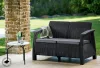 Keter Corfu love seat műrattan kerti kétszemélyes kanapé