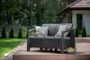 Keter Corfu love seat műrattan kerti kétszemélyes kanapé
