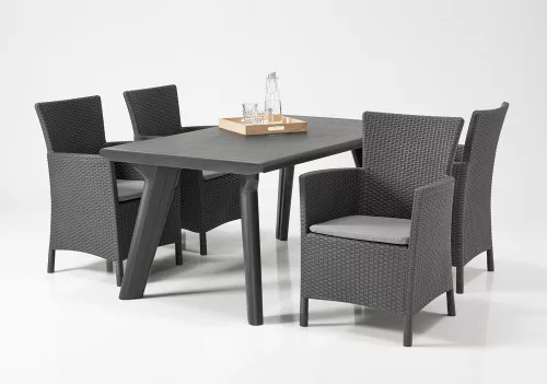 Keter Iowa/Montana polyrattan kerti fotel - grafit